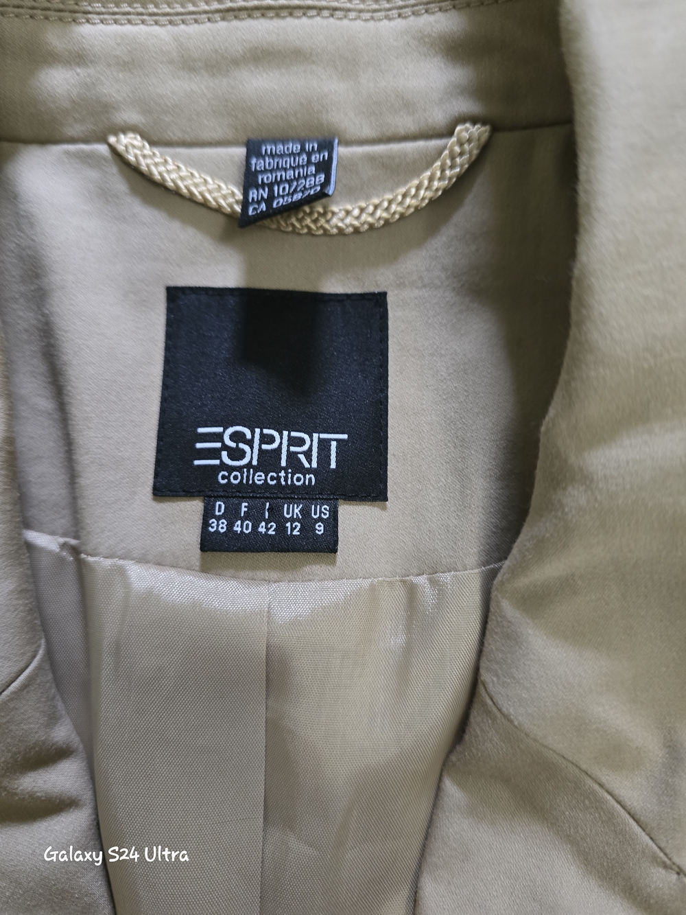 Esprit Women's Tan Tailored Blazer Jacket - Picture 6 of 7